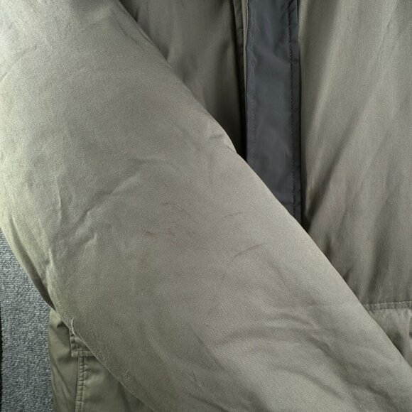 VTG Nike Silver Tag Medium Fleece Lined Down Fill Puffer Jacket Winter Zip Green - Picture 15 of 16